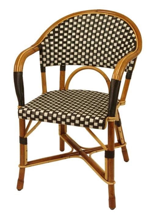 Figure 12 French Bistro style Rattan chairs 8.13. The finish of the umbrella should be: stone for the canopy, as shown in Figure 13; and matte black for the pole and frame. 8.14.