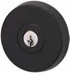 Paradigm 005 Cylinder Deadbolt Round Rose 63 12 32*- 48 32 63 Exterior Interior *32 36mm door thickness requires spacer ring (included) Kinetic Defence Bump and pick resistant.