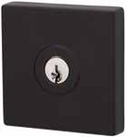 Paradigm 005 Cylinder Deadbolt Square Rose 67 12 32*-48 32 67 Exterior Interior *32 36mm door thickness requires spacer ring (included) Kinetic Defence Bump and pick resistant.