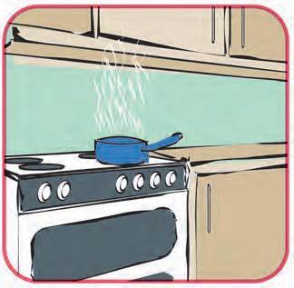 Always cook with pan lids on, and turn the heat down once the water has boiled.