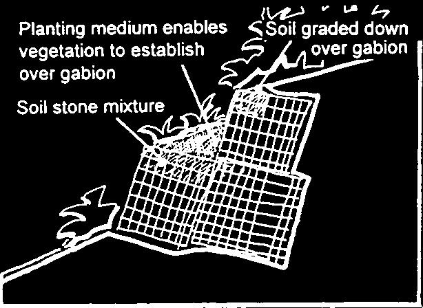 Where the filling material allows, the facing stones should be coursed mirroring the local vernacular styles as in areas for example where dry stone walling may be common. A5.