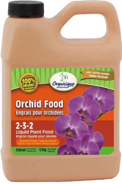 Orchid Food 2-3-2 Organic concentrate specially formulated for orchids.