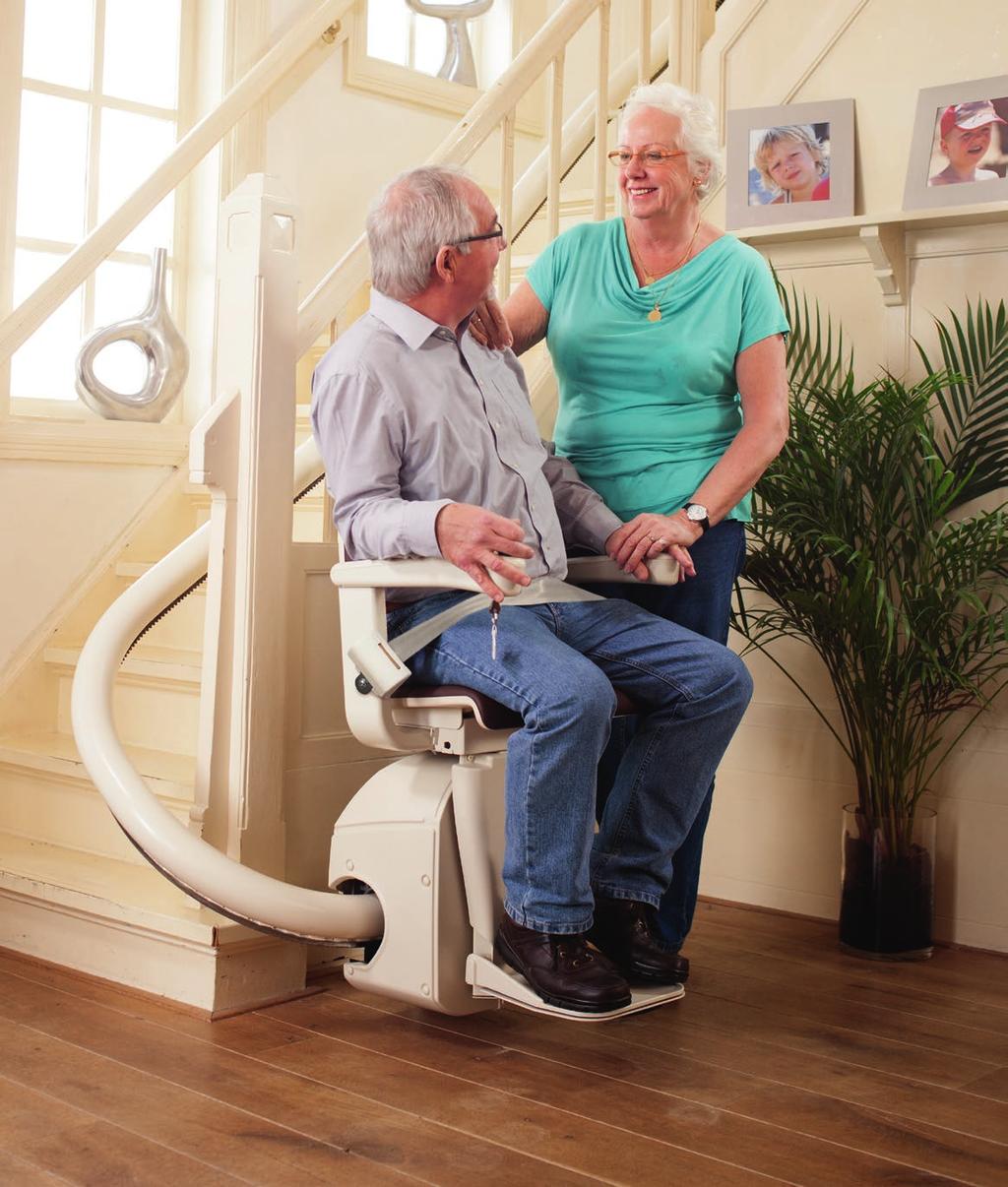 Single rail curved stairlifts
