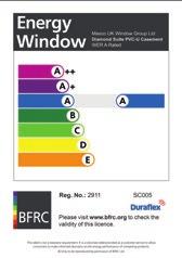 The Glass and Glazing Federation calculates that if all UK replacement windows installed were B and C rated, each household could save the energy equivalent to making