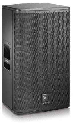 Stylish-yet-rugged 15-mm plywood construction with textured finish says serious gear on any stage. Designed to pole-mount or stack with ELX subwoofers.