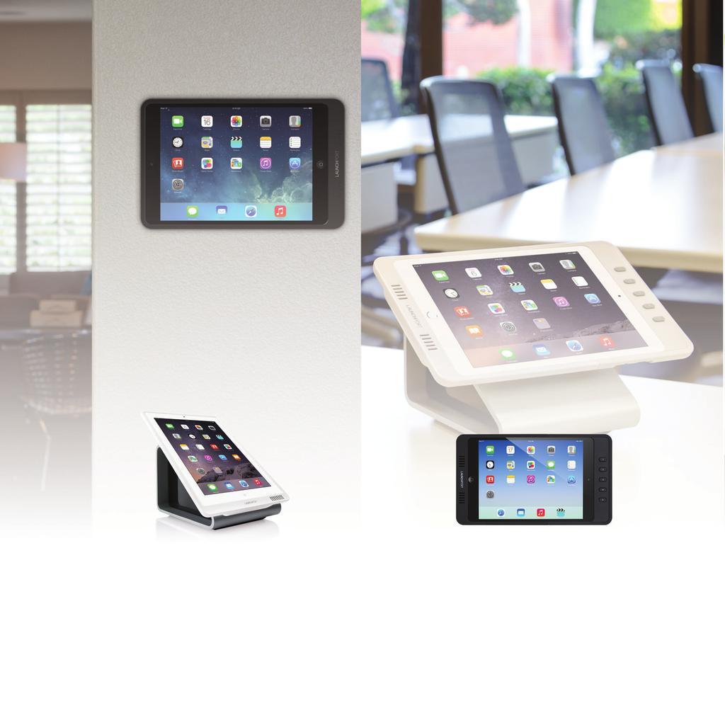 iport LaunchPort LaunchPort with Buttons A portable solution that holds, charges, and protects the ipad. Wall or table charging stations available.
