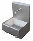 Hygienic Sinks with Rounded Edges 5311 531101D 531102D Total height: 690mm of splashback: 420mm Hot and cold