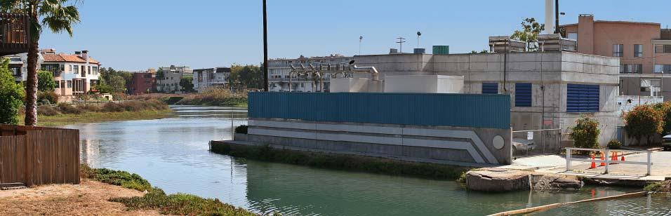 Venice Pumping Plant Dual Force Main Project View from Residence on East Side of Ballona Lagoon/Grand Canal Showing the