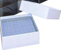 Sturdy cardboard cell dividers come in a wide selection of sizes to accoodate the storage of a variety of tubes and vials.
