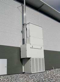 heated to more energy-efficient temperatures, heated air is distributed with a uniformity that cannot be
