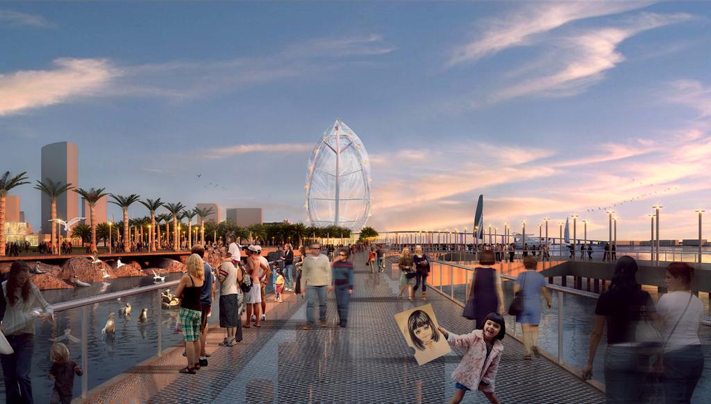 Central Embarcadero Proposals Summary Statements June 12, 20 This plan is all about public access by creating streets that end at the waterfront, vistas to the water, paths leading to the water, boat