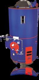 The boiler is top-fired, which gives optimum conditions for the flame resulting in a very good combustion.