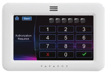 TM50 Touchcreen module or tandard keypad offer an eay and intuitive interface to manage and control the ecurity