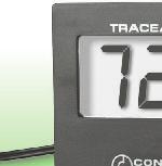 1039. Cat. No. 4123 Traceable Solar-Powered Thermometer, External Probe sensor range is 58.0 to 158 F and 50.0 to 70.0 C. Cat. No. 4122 Traceable Solar-Powered Thermometer, Internal Internal ambient sensor range is 32.
