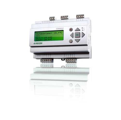 Display, buttons and LEDs This section is applicable to Corrigo E units with display and buttons but also to the hand terminal E-DSP which can be connected to Corrigo E units without display and