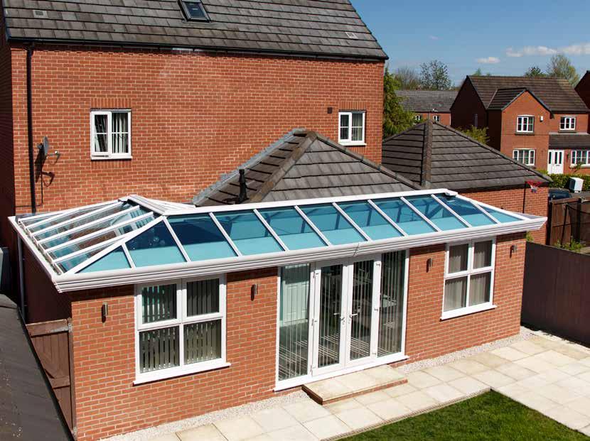 lusso STYLISH CONSERVATORIES WITH AN EXTRA TOUCH OF ELEGANCE ON TOP The orangery-style conservatory is the latest look for homeowners.