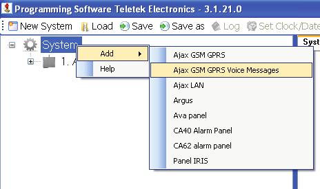 8. Recording messages via AJAX GSM GPRS Voice Messages In order to send voice messages to the user, they need to be recorded in advance.