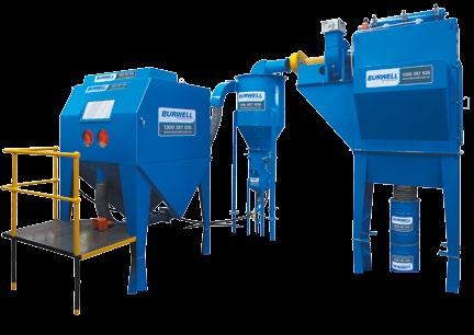 Tonne (approx) 1 Tonne (approx) PRESSURE BLAST CABINETS Burwell s Pressure Blast Cabinets are so powerful that most blasting jobs are done at 8 to 10 times the speed of Conventional Suction Blasting