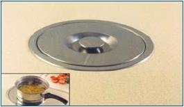 NEW OR EXISTING BENCH TOPS RUBBER SEAL IN LID PREVENTS ODOURS PROVIDES HEAT RESISTANT SURFACE FOR POTS