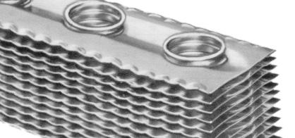 The advanced rippled-corrugated HI-F design creates a state of continuous turbulence which effectively reduces the boundary layer formation.