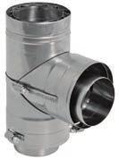 Special Gas Vent FasNSeal W Standard Tee Use for a 90 offset, to combine connections from two or more appliances into a common vent or as a condensate management point when used in conjunction with
