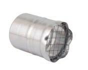 FasNSeal W Special Gas Vent ird Screen Use for and 4 standard through-the-wall terminations.