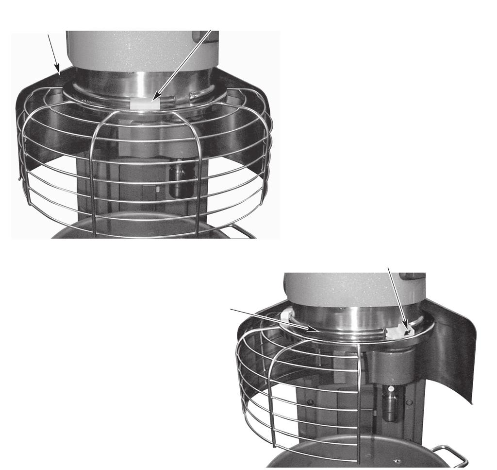 Unloading 1. Unlock the bowl and swing-out slightly. Press and hold the down arrow on the bowl switch to lower the bowl. 2. Open the wire cage assembly. 3. Remove the agitator from the agitator shaft.