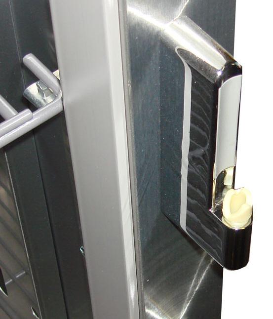 SETUP STANDARD ACCESSORIES DOOR CONFIGURATION: After installing, cabinet doors can be adjusted for alignment.