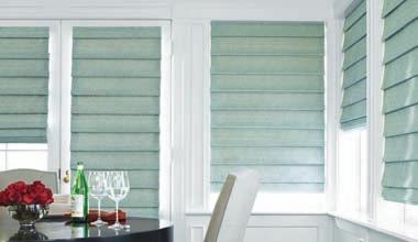 Six valance styles Valances enhance Design Studio Roman Shades, complement other Hunter Douglas products or can be used as a stand-alone option.
