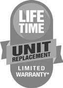 To receive the Lifetime Unit Replacement Limited Warranty (good for as long as you own your home) and 10-Year Parts Limited Warranty, online registration must be completed within 60