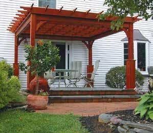 Enjoy a backyard area to relax, connect, and entertain with a Classic Wood Pergola.