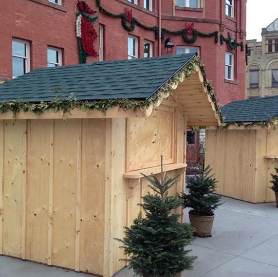 Total Cost = $7,600 Building 8 Kiosks - $5,600; Park Rental - $675; Overnight Security - $725 The Christmas Market is a recreation of the Ancient