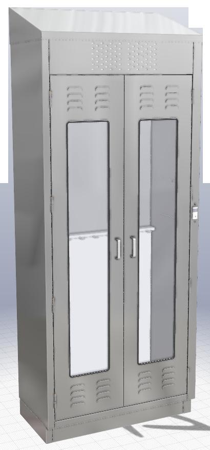 General Specifications Cabinet Construction: 304 Stainless Steel, welded construction, with glass doors Power Cord: hospital grade 10a-125V Ventilation Fan: 120V AC, 0.