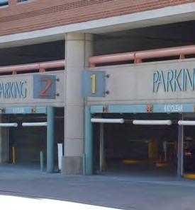 ARTISTIC SCREENING OF A PARKING STRUCTURE Artistic screens may sometimes be appropriate for facade areas with Visible Structured Parking.