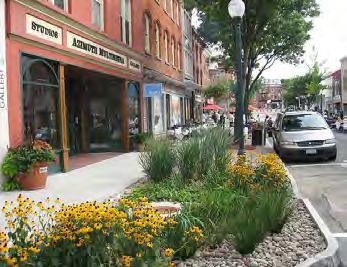 0 provides specific design standards and guidelines for Enhanced Setback and Open Space areas located on private property, but directly linked to the sidewalk and overall streetscape. A B C A.
