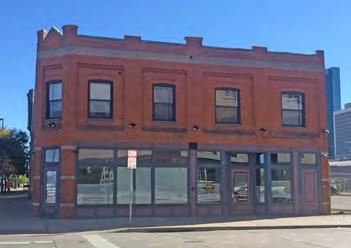 While some parts of Arapahoe Square lack an established context, some areas do maintain the original pattern of commercial and mixed-use buildings that originally characterized the district.