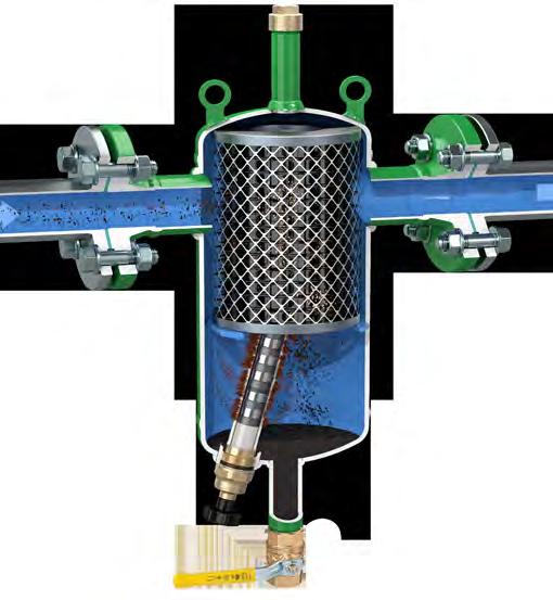 2 MAGNETIC DIRT SEPARATORS Ferrous and non ferrous impurities in hydronic systems can deposit onto heat exchanger surfaces and accumulate in pump cavities causing reduced thermal efficiency and