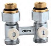 13 CONNECTION VALVES FOR PANEL RADIATORS Caleffi panel radiator valves are designed to be installed to the bottom of panel radiators. They come in two versions: for two-pipe and one-pipe systems.