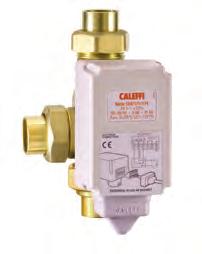 6 A SCALD PROTECTION THERMOSTATIC MIXING VALVES FOR PLUMBING NEW 5213 Scald Protection Point-of-Use Construction details Adjustable thermostatic mixing valve for point of use where protected from