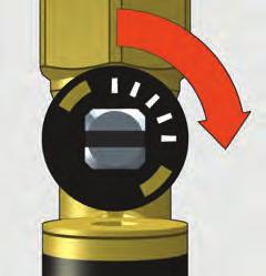 While holding the bypass valve open, use a wrench to turn the valve control stem (4) to adjust the flow rate slowly.