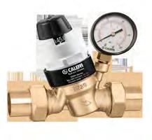 6 C PRESSURE REDUCING VALVES FOR PLUMBING 535H Pre-adjustable pressure reducing valve for residential and commercial applications. DZR low lead "Ecobrass" body.