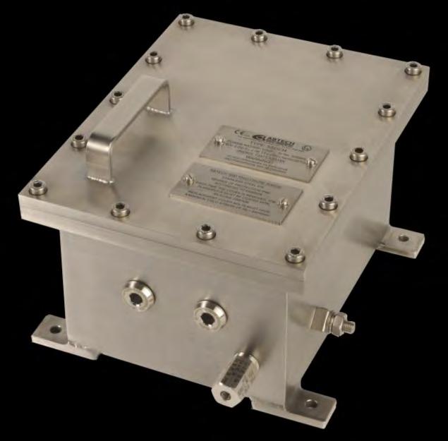 ENCLOSURES IP66 esigned to house electrical apparatus safely within hazardous areas -20 C to +60 C Variable entry combinations on any of the 4 vertical sides SS113 100 130 80 SS234 170 230 150