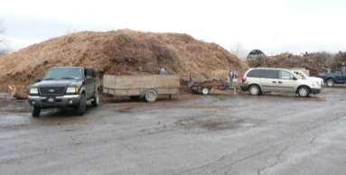 $10/pickup truck load to pick up compost or woodchips.