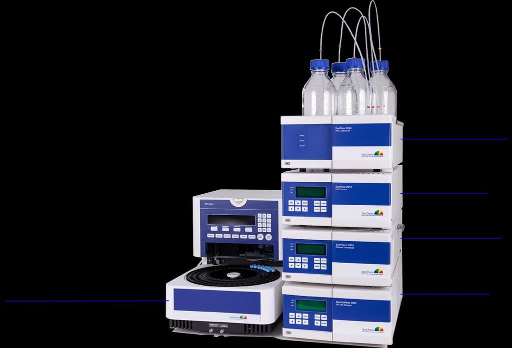 SunChrom HPLC - A modular HPLC system with intelligent modules Our new HPLC system is composed of independent "stand alone" modules which contain their own intelligence.