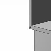 2 Preferred arrangement 4mm door buffers (at the four corners of each door) supplied with the Command-Centre TM should be used to provide adequate ventilation in normal usage, see illustration below.