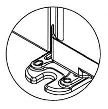 3) Remove the fixing screw (screw 2 pcs.) used for securing the side cabinet to the bottom plate and heat exchanger.