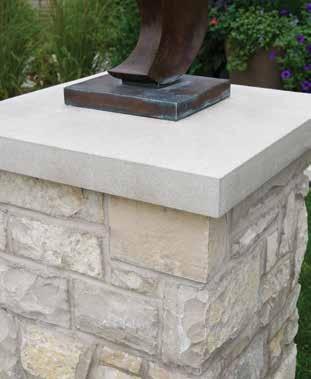 PIER CAPS Urban Hardscapes by Indiana Limestone Pier Caps are the perfect finish for your vertical application