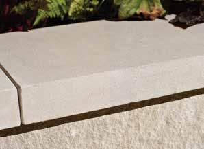 WALL CAPS Urban Hardscapes by Indiana Limestone Wall Caps are the ideal choice for a unique accent piece for your garden or retaining