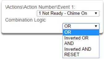 A c t i o n s S u b m e n u s 10 Event Start Range 11 Event End Range Select the starting number of the event that you want the Action to monitor. This is related to a number range.