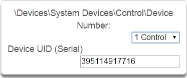 D e v i c e s S u b m e n u s 1 System Devices Control 2 System Devices Control Device Number Select among